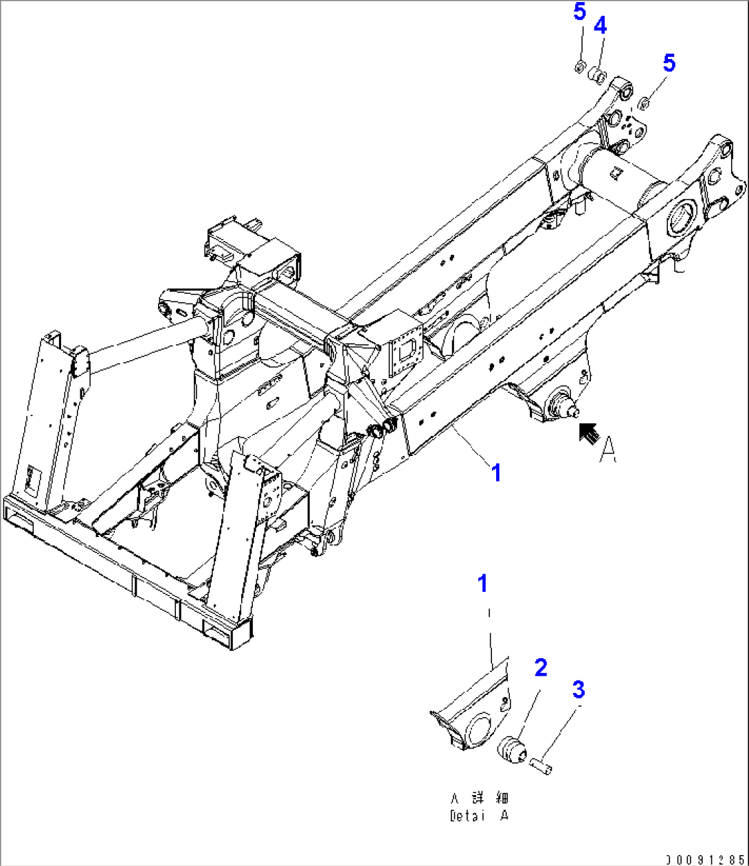 MAIN FRAME (FRAME) (TIRE STOPPER)(#7001-7168)