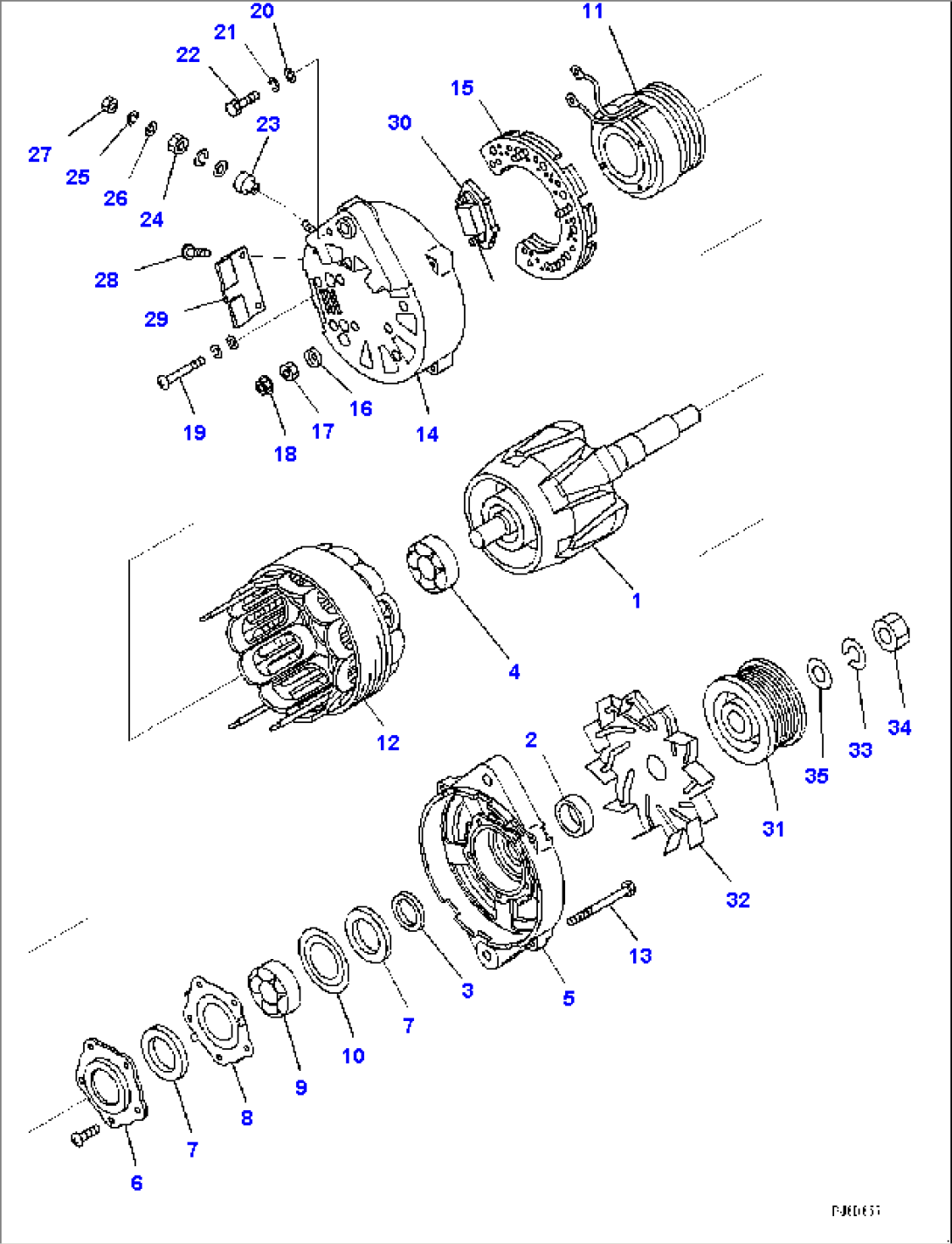 Alternator, Inner Parts (#511657-512932)