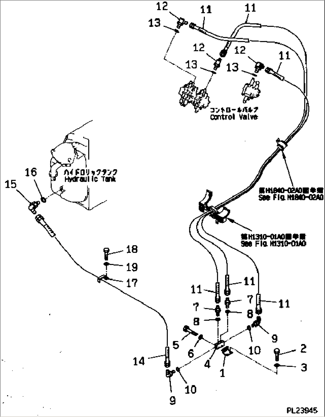 HYDRAULIC PIPING (DRAIN LINE)