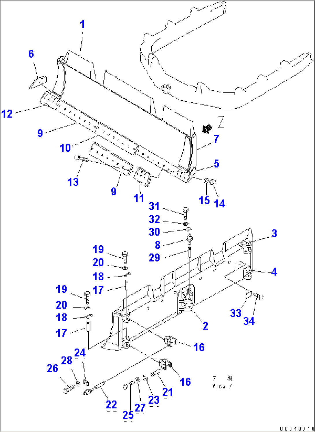 MECHANICAL ANGLE POWER TILT BLADE(#37822-)