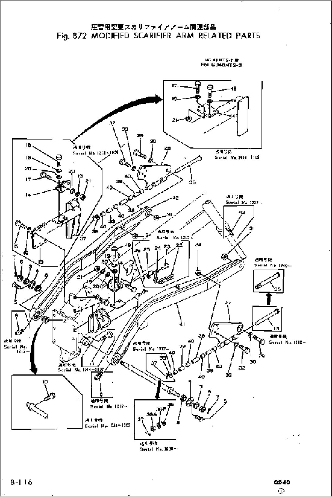 MODIFIED SCARIFIER ARM RELATED PARTS(#1014-)