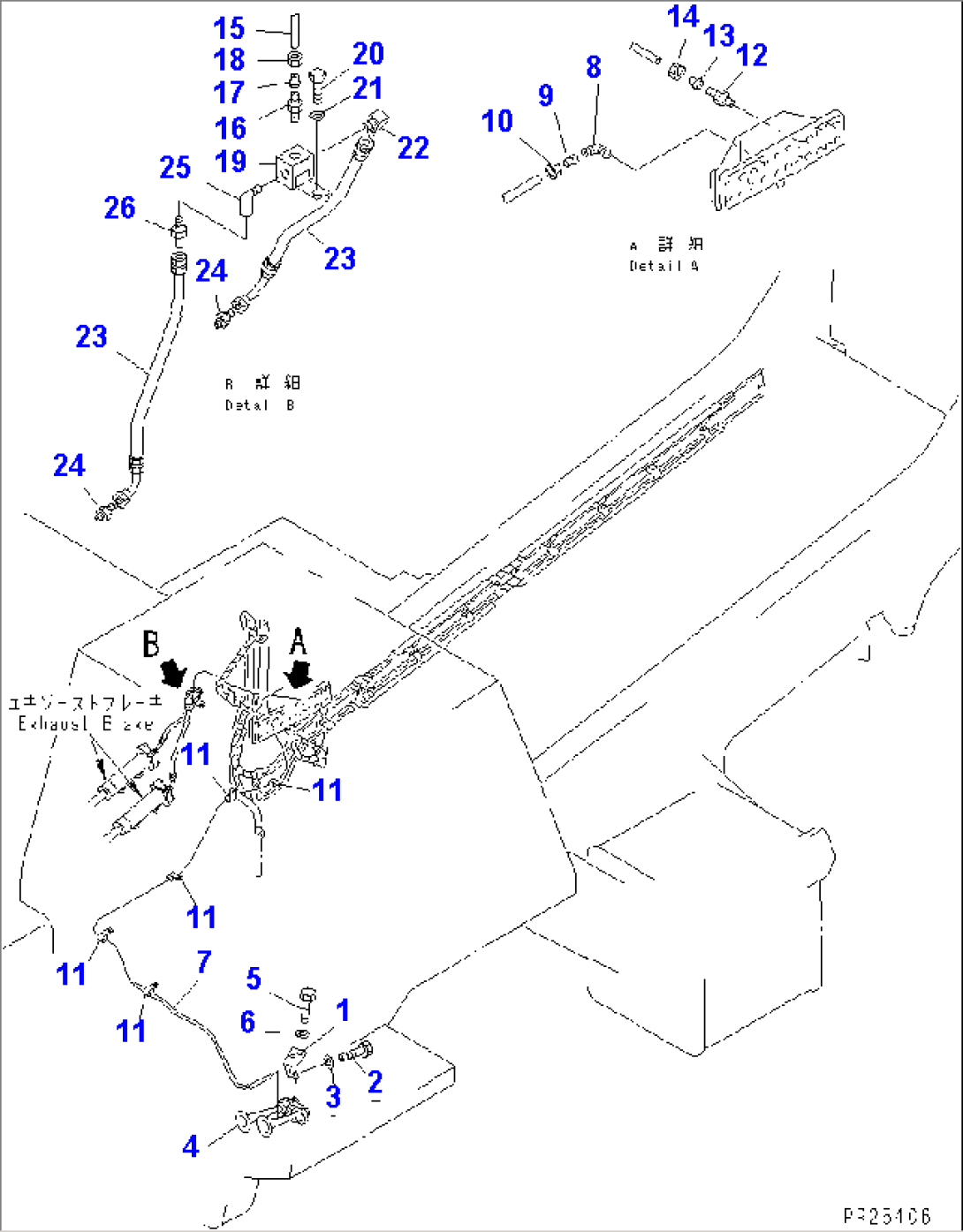 AIR PIPING (10/14) (HORN)(#4407-)
