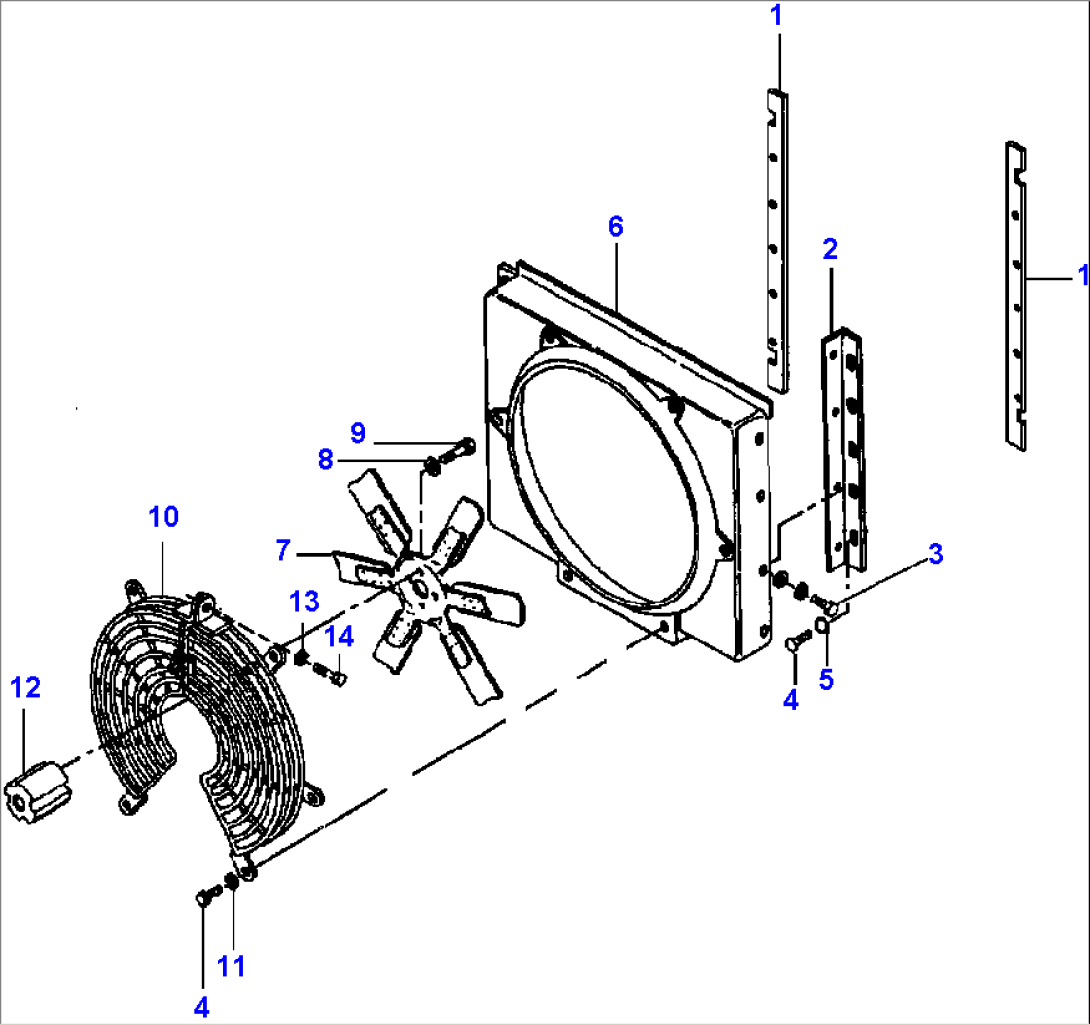 FIG. C5130-01A0 ENGINE FAN AND SHROUD