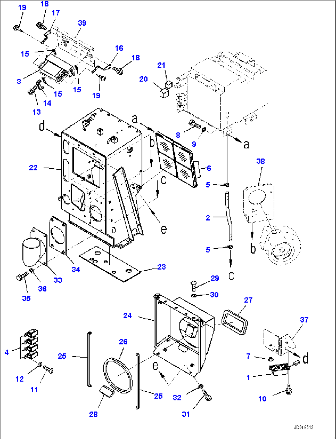 Dashboard, Heater and Mounting (#11609-)
