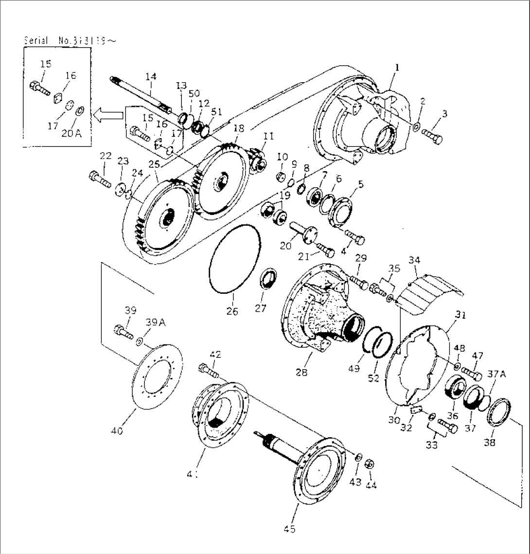 DRIVE LINE¤ TANDEM HOUSING