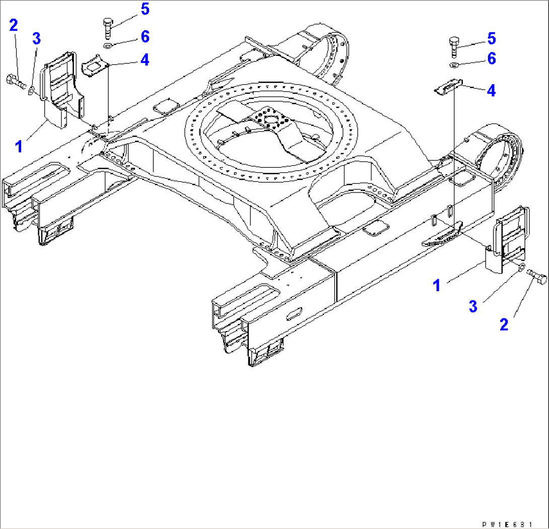 STEP (TRACK FRAME SIDE) (FOR 1000MM WIDE SHOE)(#30001-)