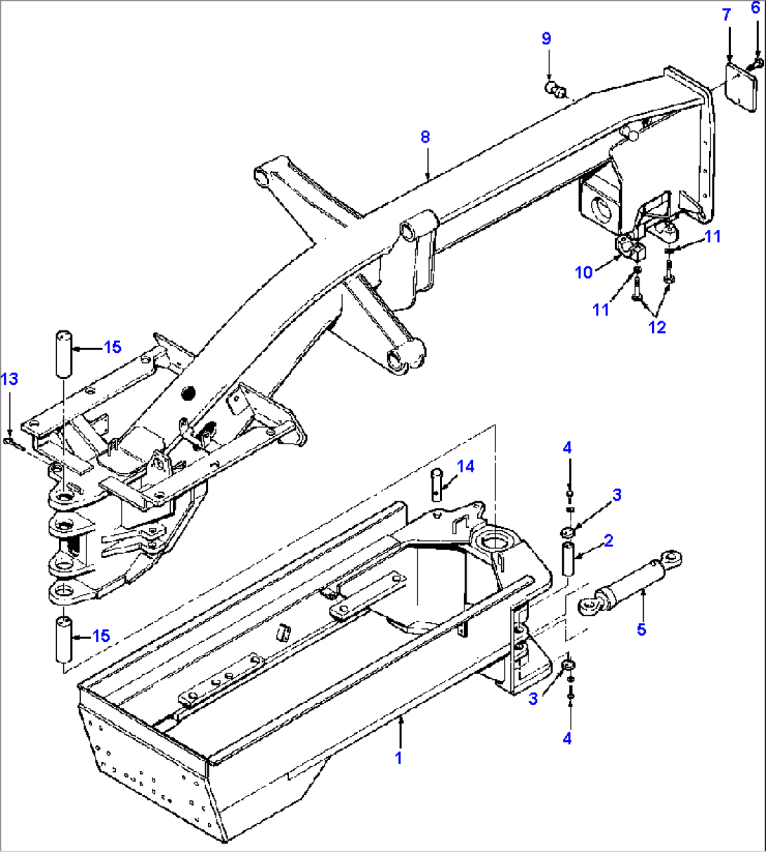 MAIN FRAME R.H. BIASED BLADE SUSPENSION - 830 C