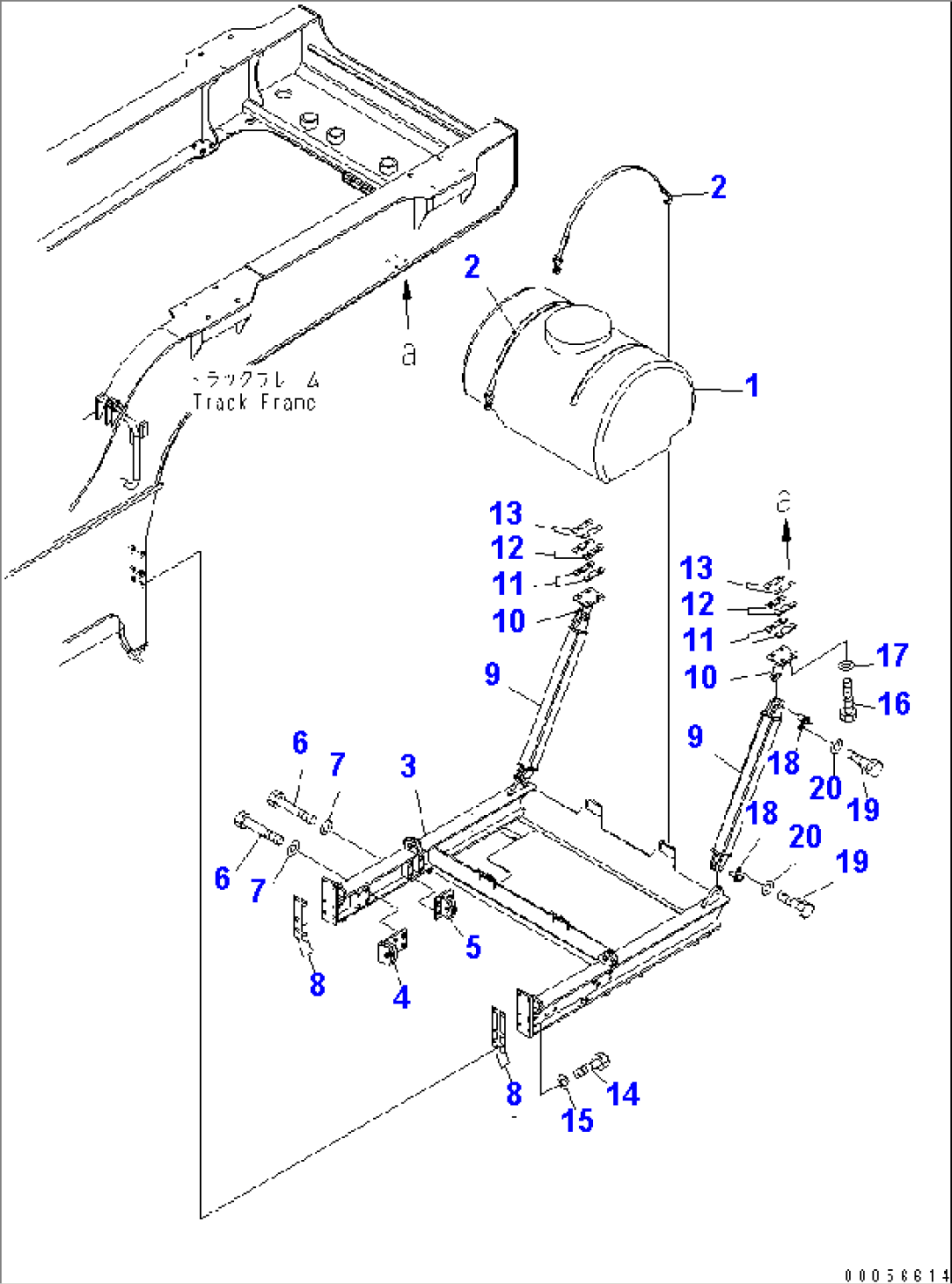 WATER TANK AND PUMP (TANK AND BRACKET)(#1001-1010)