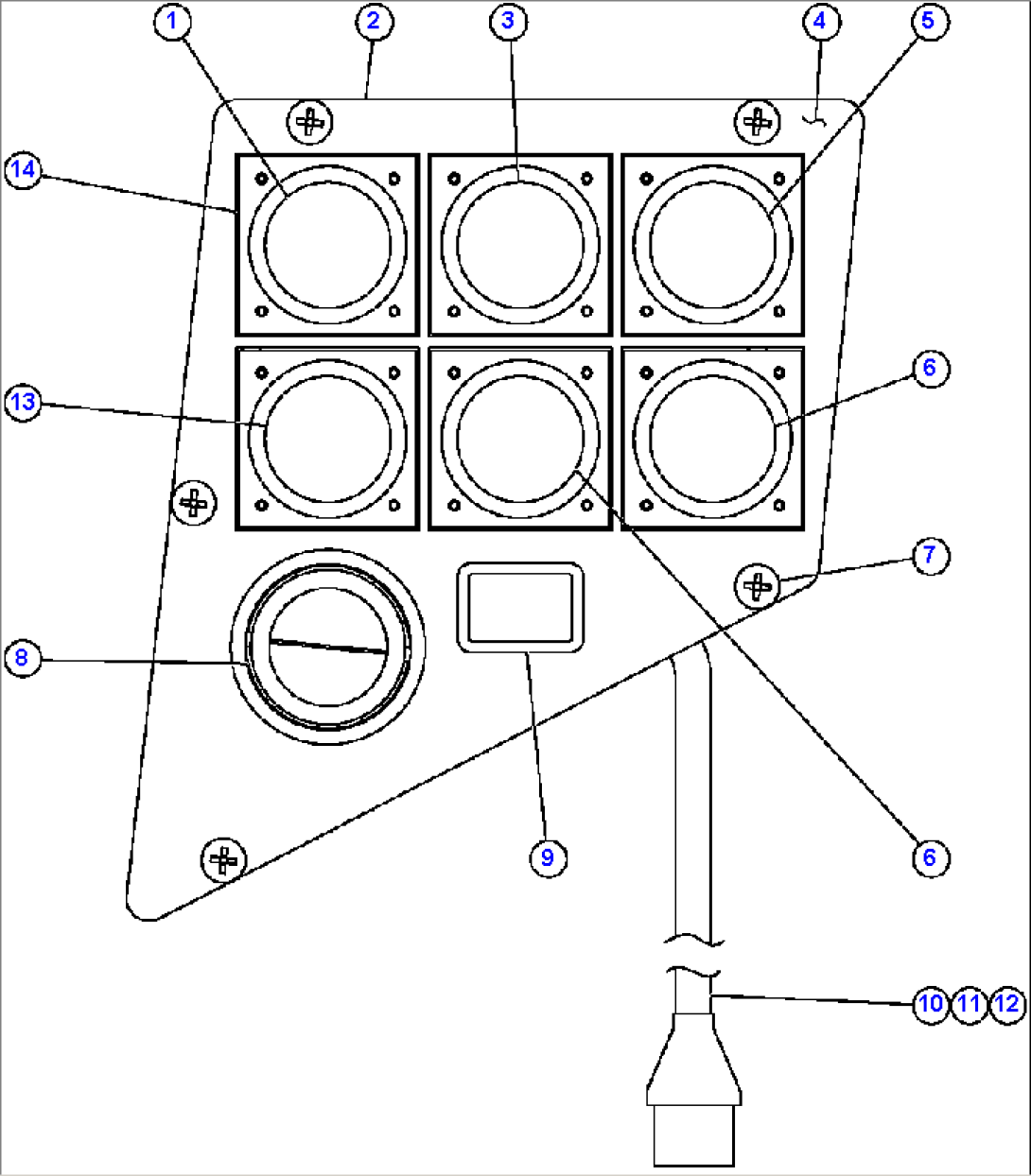 UPPER L.H. DASH MODULE (SM5164 (1))