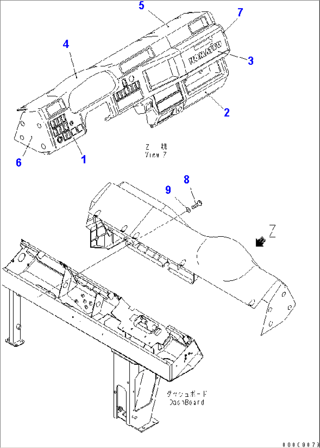 FLOOR (INSTRUMENT PANEL) (WITH AUTO LUBRICATION)