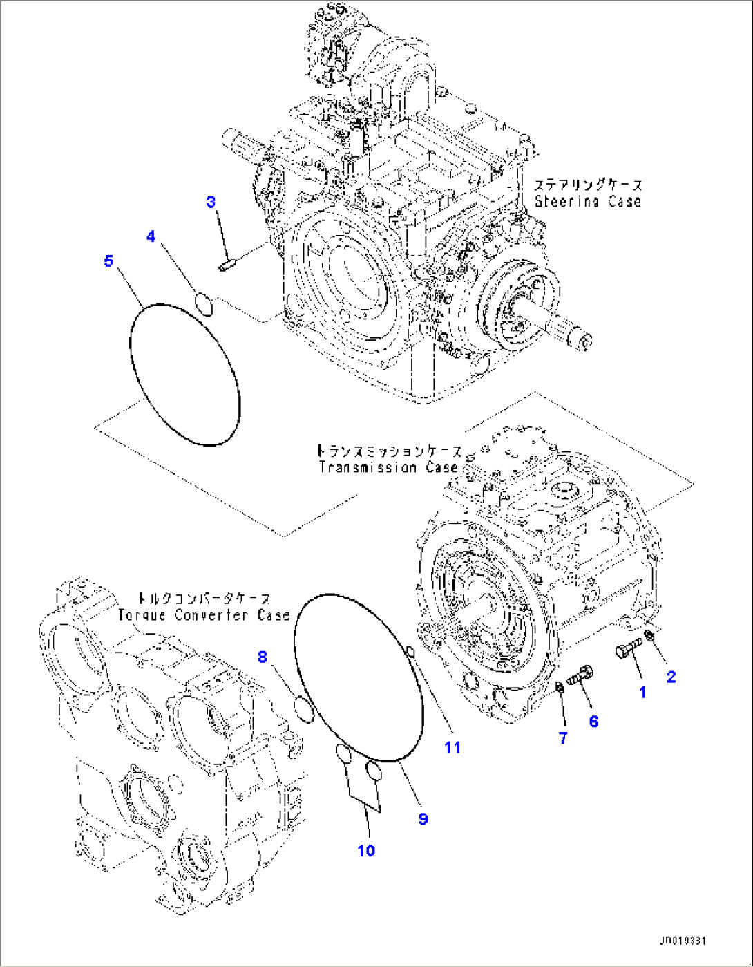 Power Train, Mounting (#20003-)