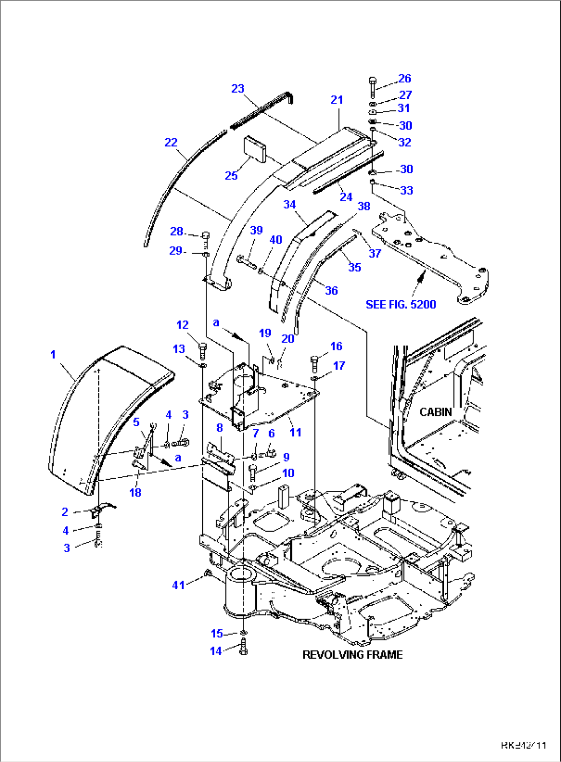BATTERY HOOD (CAB)