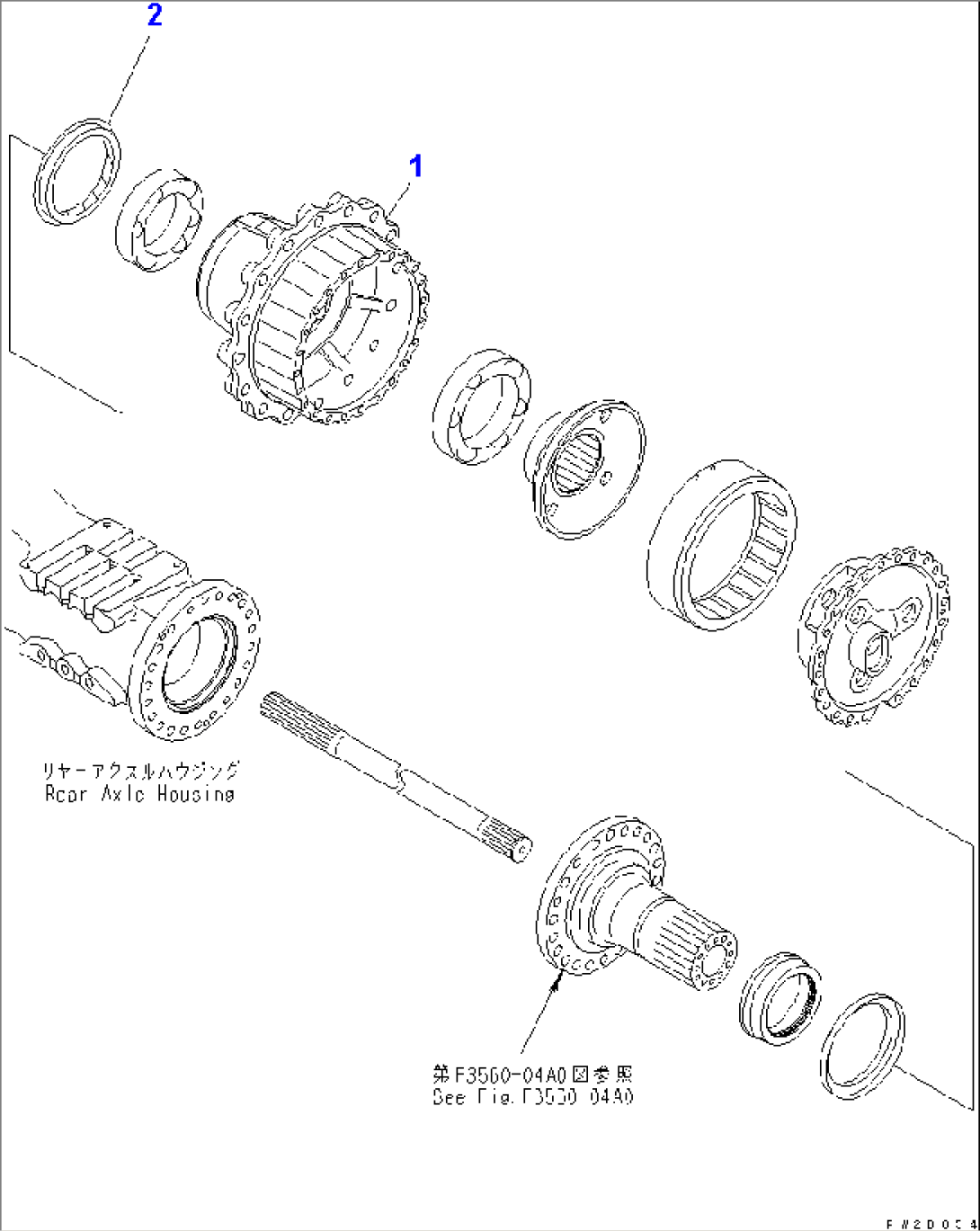 REAR AXLE (HUB)