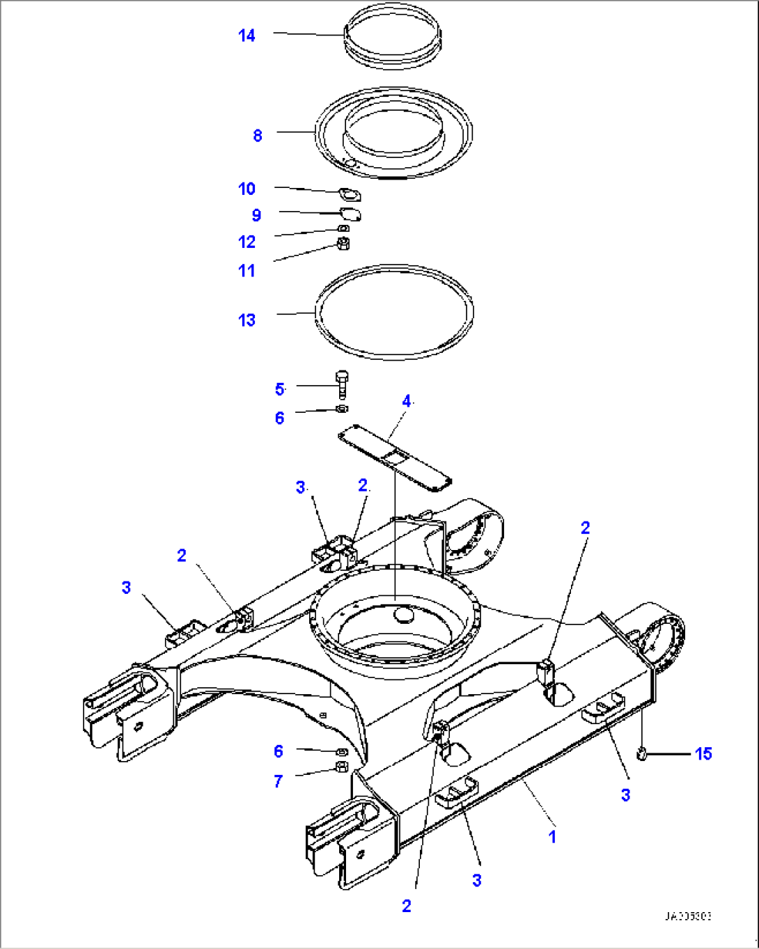 Track Frame, With Full Roller Guard