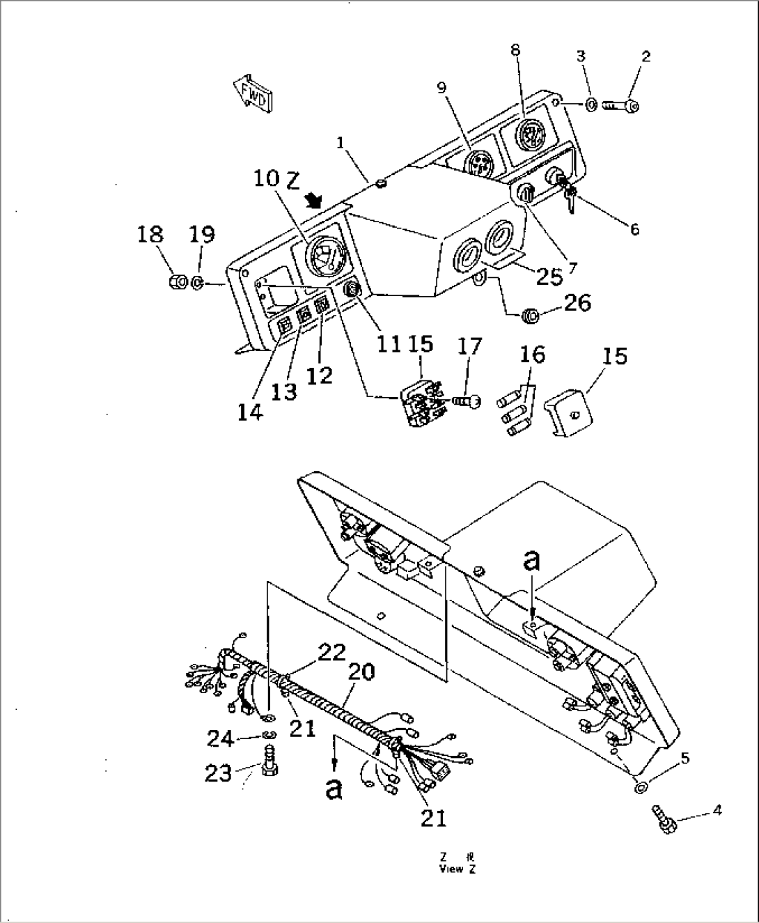 INSTRUMENT PANEL (FOR TWO LEVERS STEERING)