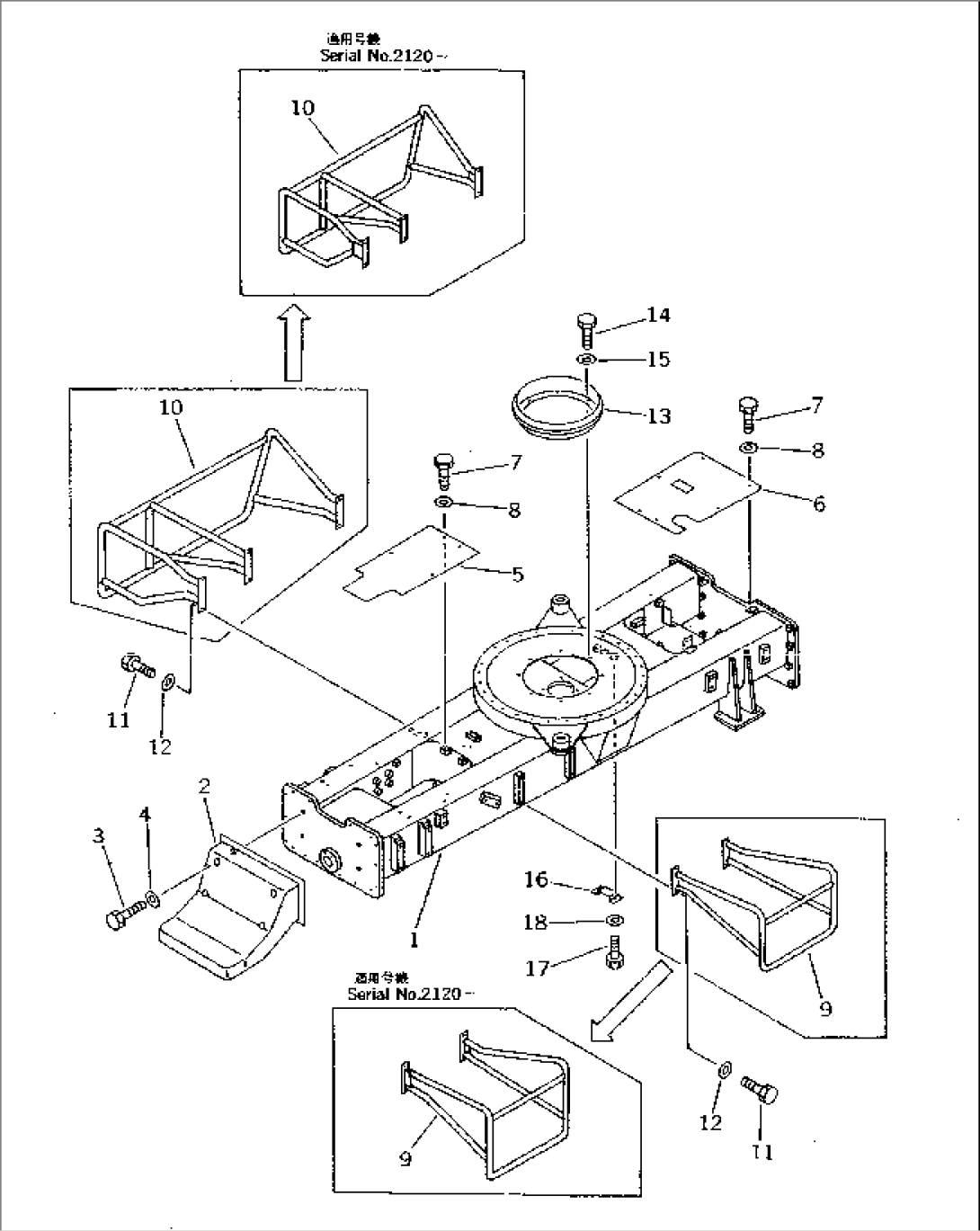 CHASSIS (1/2) (WITHOUT FENDER)(#1862-2300)