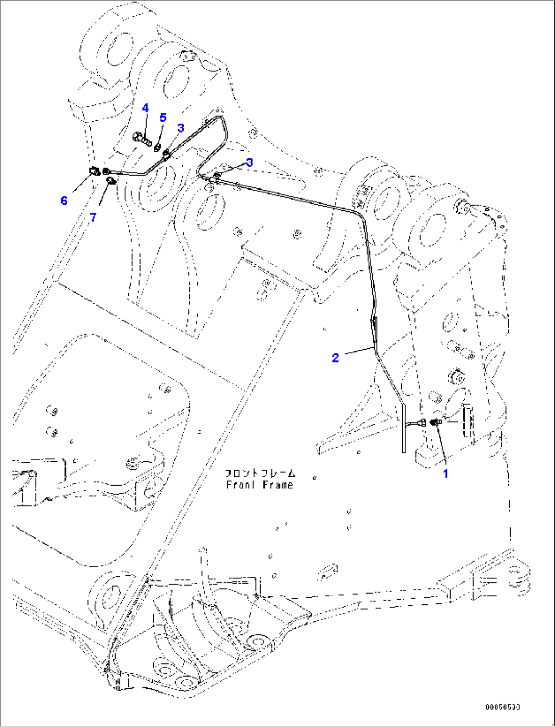 Remote Greasing System, Bucket Cylinder (#90216-)