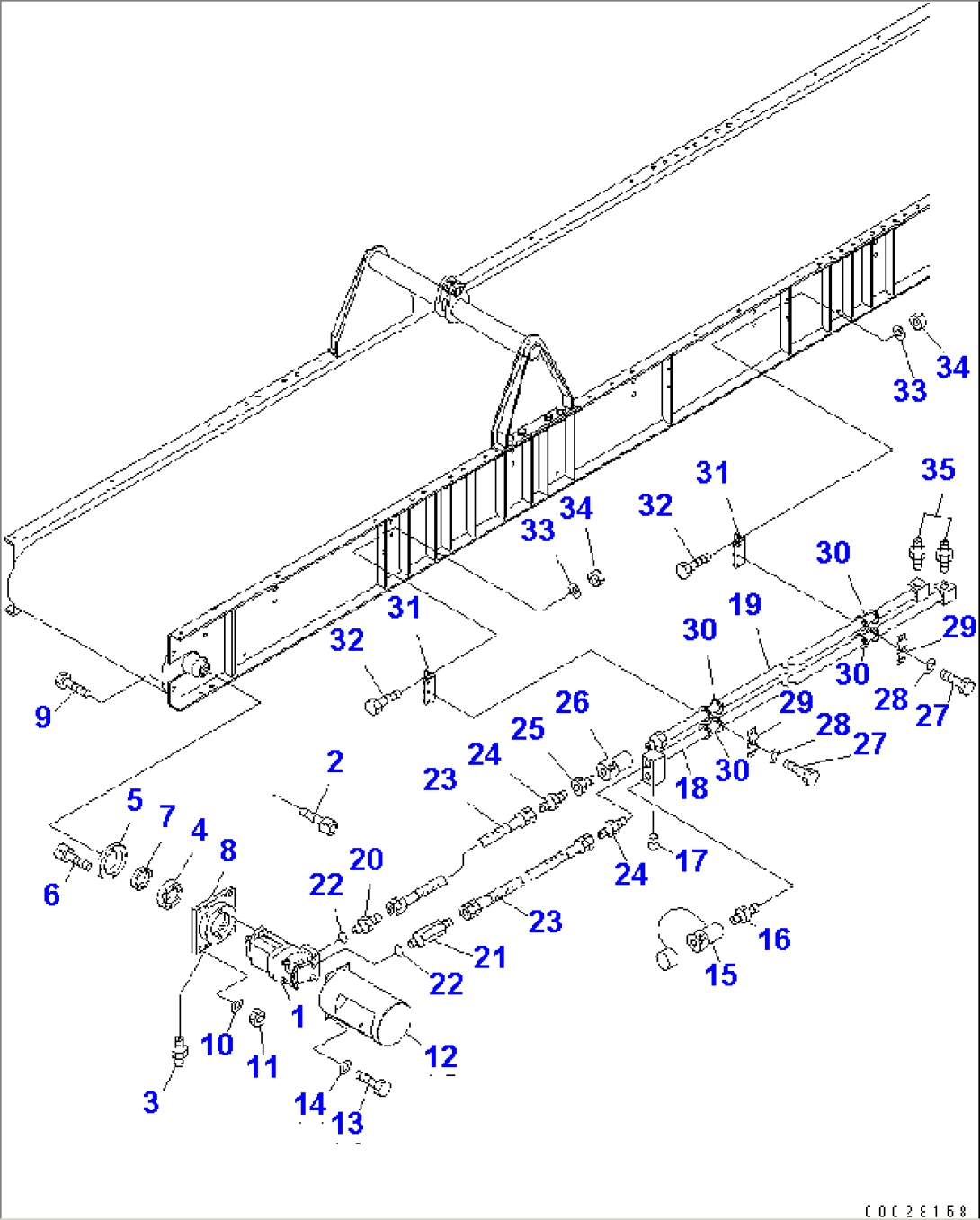 1ST CONVEYOR (INNER PARTS) (4/4)(#1002-1012)