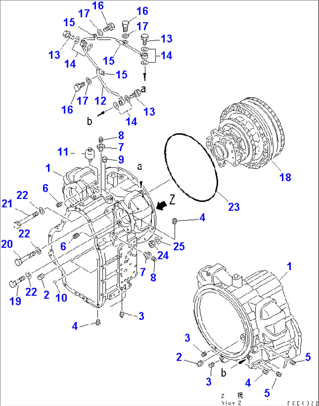 TRANSMISSION (TRANSMISSION CASE) (1/2) (SNOW REMOVING SPEC.)(#60001-)