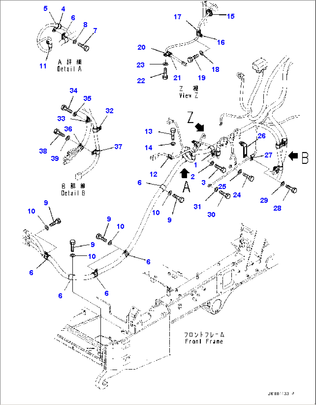 Front Wiring Harness, Mounting (3/5) (#5001-)
