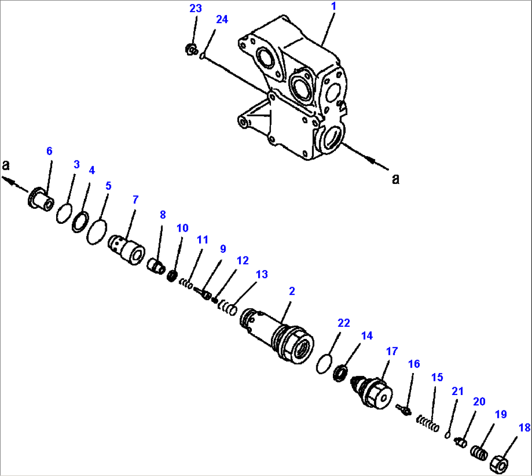 FIG. H3410-11B0 HOIST VALVE (1/3) - INNER PARTS