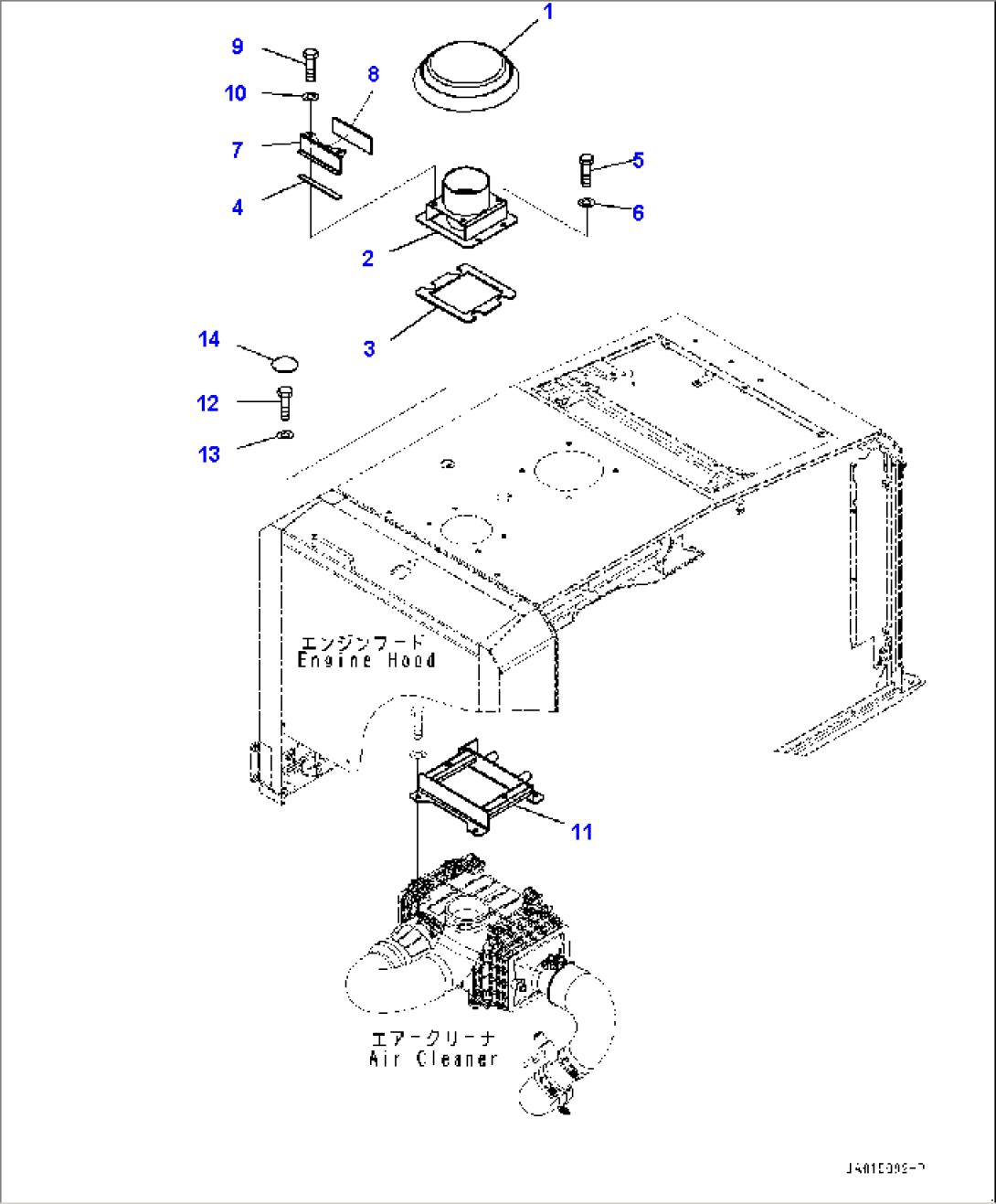 Engine Hood, Cap (#80001-)
