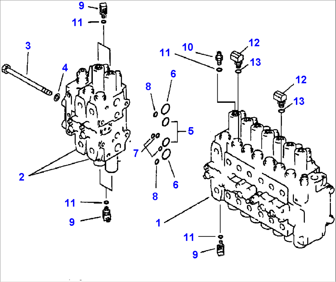 FIG NO. H0120-0109 MAIN VALVE 3 ACTUATOR KIT