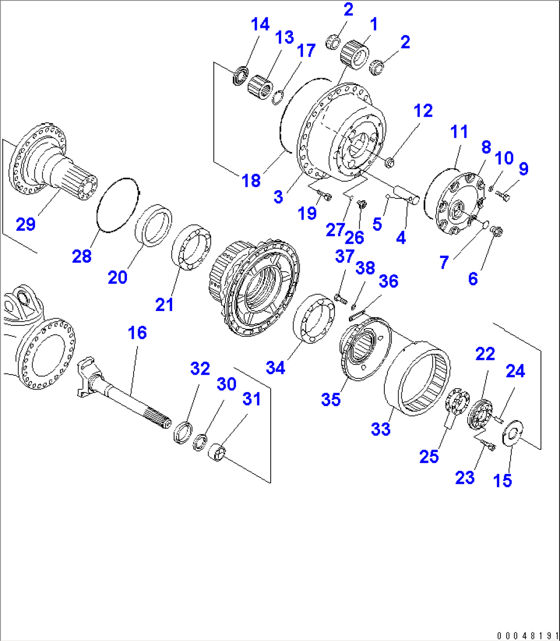FRONT FINAL DRIVE (L.H.)(#2001-)