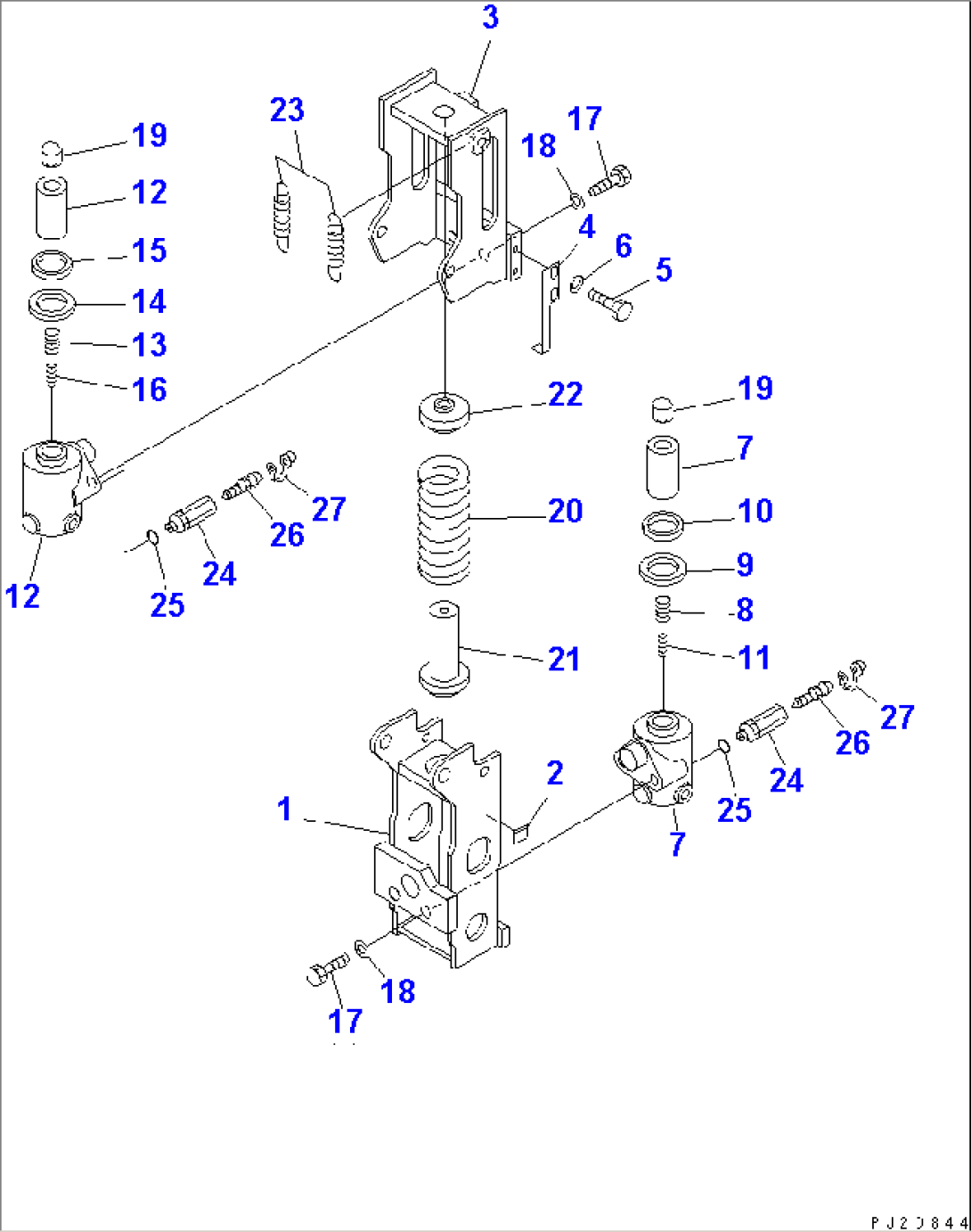 3RD WINCH (BRAKE ACTUATOR) (WITH 3RD WINCH)(#10301-)