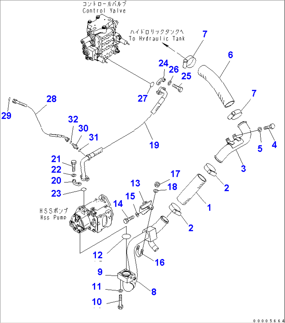 HYDRAULIC PUMP LINE (SUCTION AND DELIVERY)