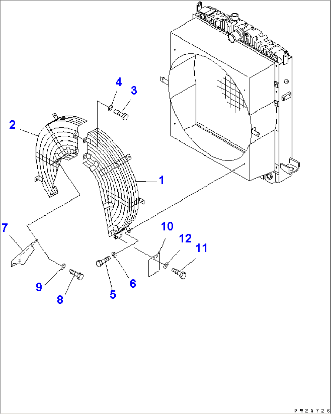 RADIATOR (FAN GUARD)(#50001-51000)