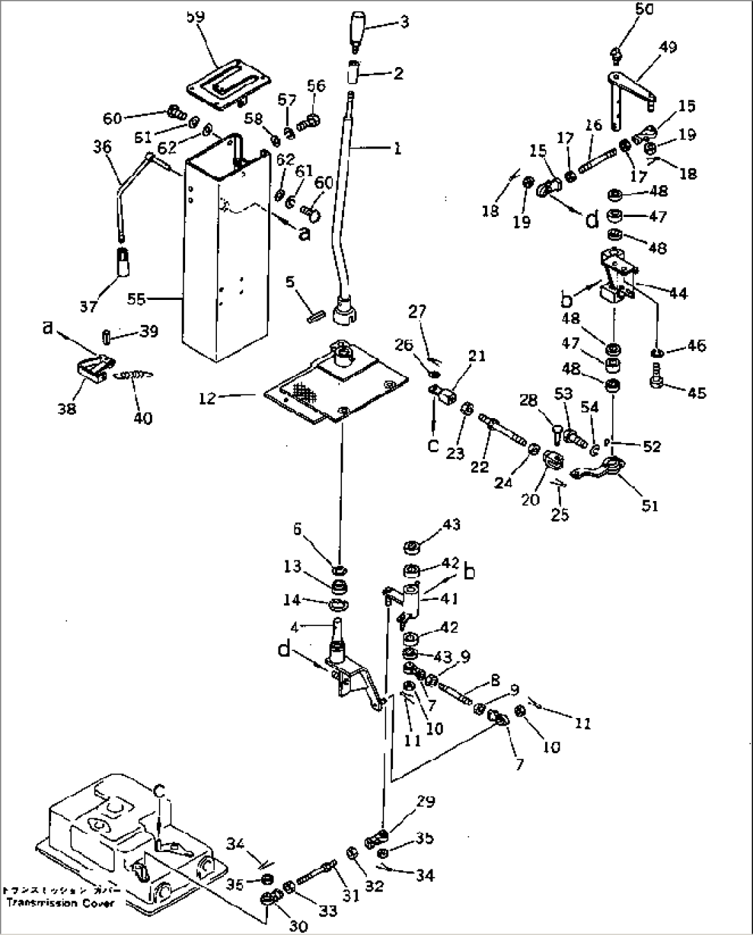 TORQFLOW TRANSMISSION CHANGE LEVER (TBG SPEC.)