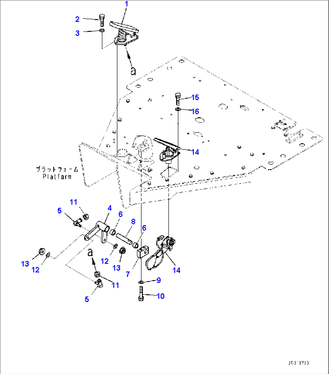 Floor, Inching Pedal and Brake Pedal (#26001-)