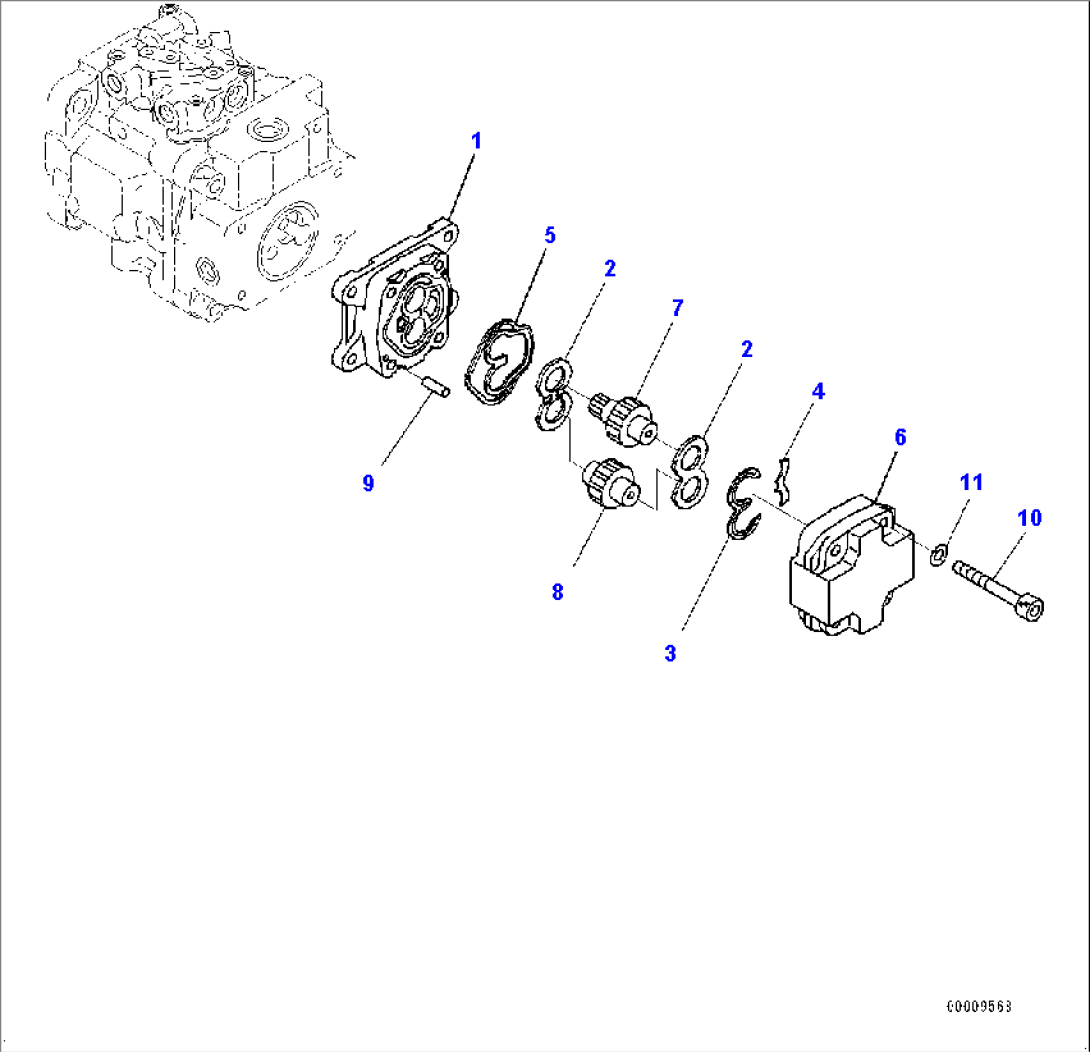 Engine Unit, Piston Pump (4/5) (#20509-21128)