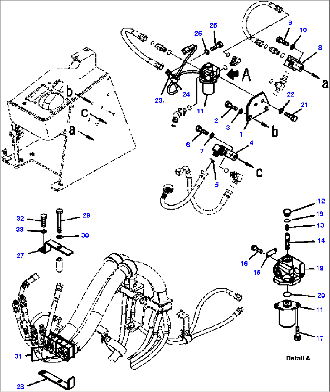 K4202-10A1 LOADER CONTROLS PPC HOSES (MULTI-FUNCTION MONO LEVER AND ATTACHMENT LEVER) (2/3)