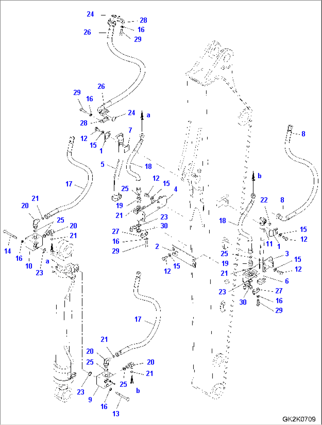 HYDRAULIC PIPING - ARM (2.5M)