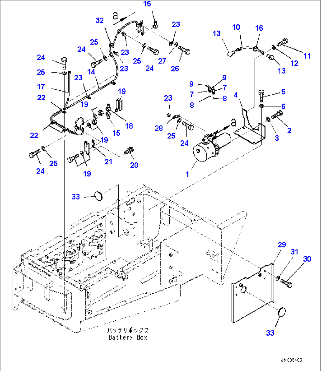 Battery Box, Cab Tilt Pump (#5127-)