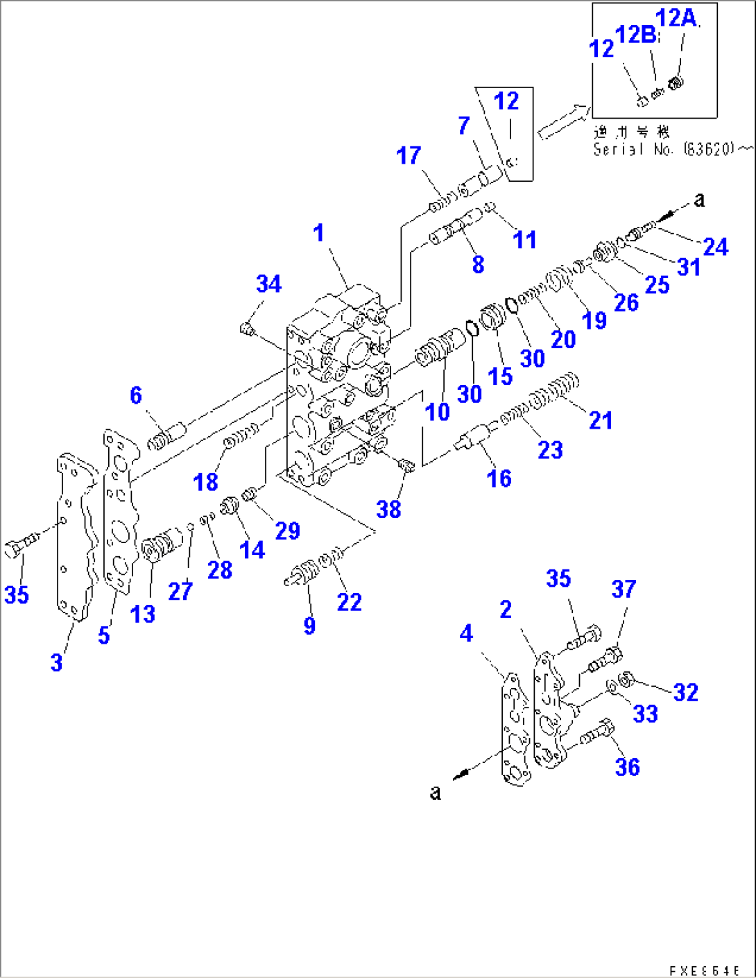 TRANSMISSION CONTROL VALVE (2/4) (UPPER VALVE)