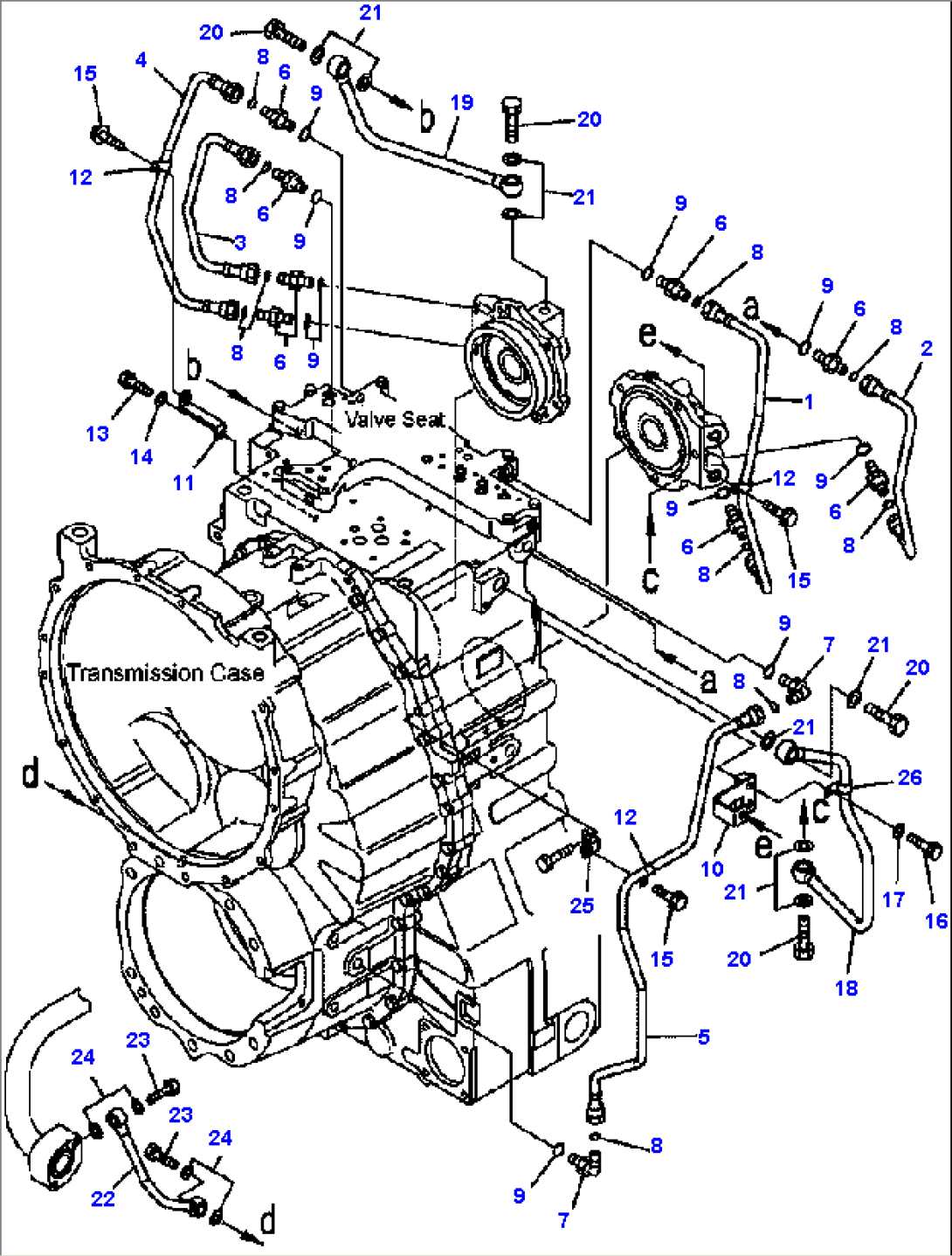 FIG. F3300-61A0A TRANSMISSION - PIPING (1/2)