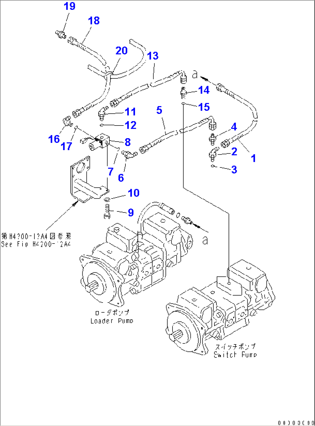 HYDRAULIC LINE (ADDITIONAL LINE) (ACTIVE WORKING)(#51001-51074)
