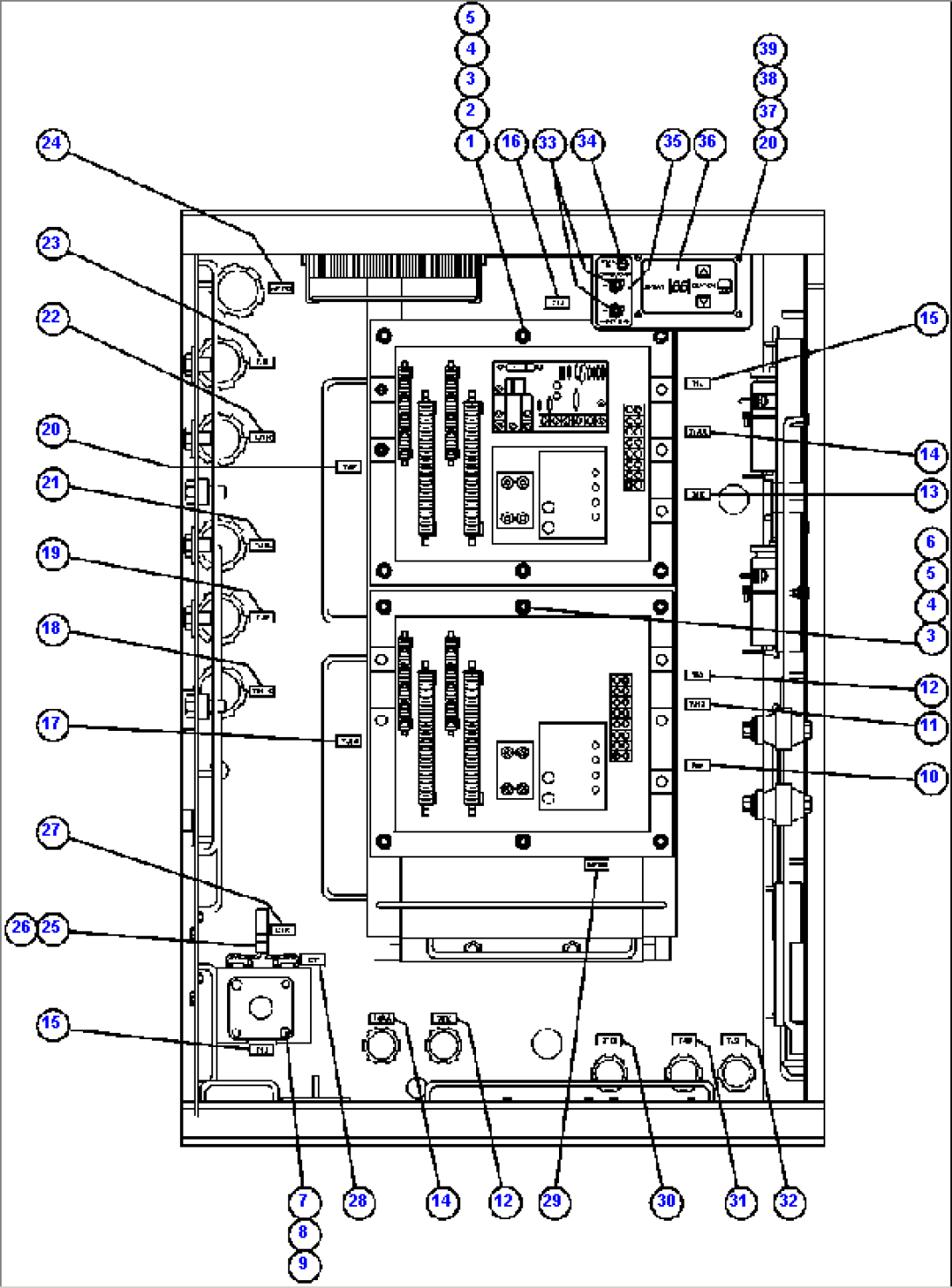 CONTROL CABINET (CENTER DOOR)