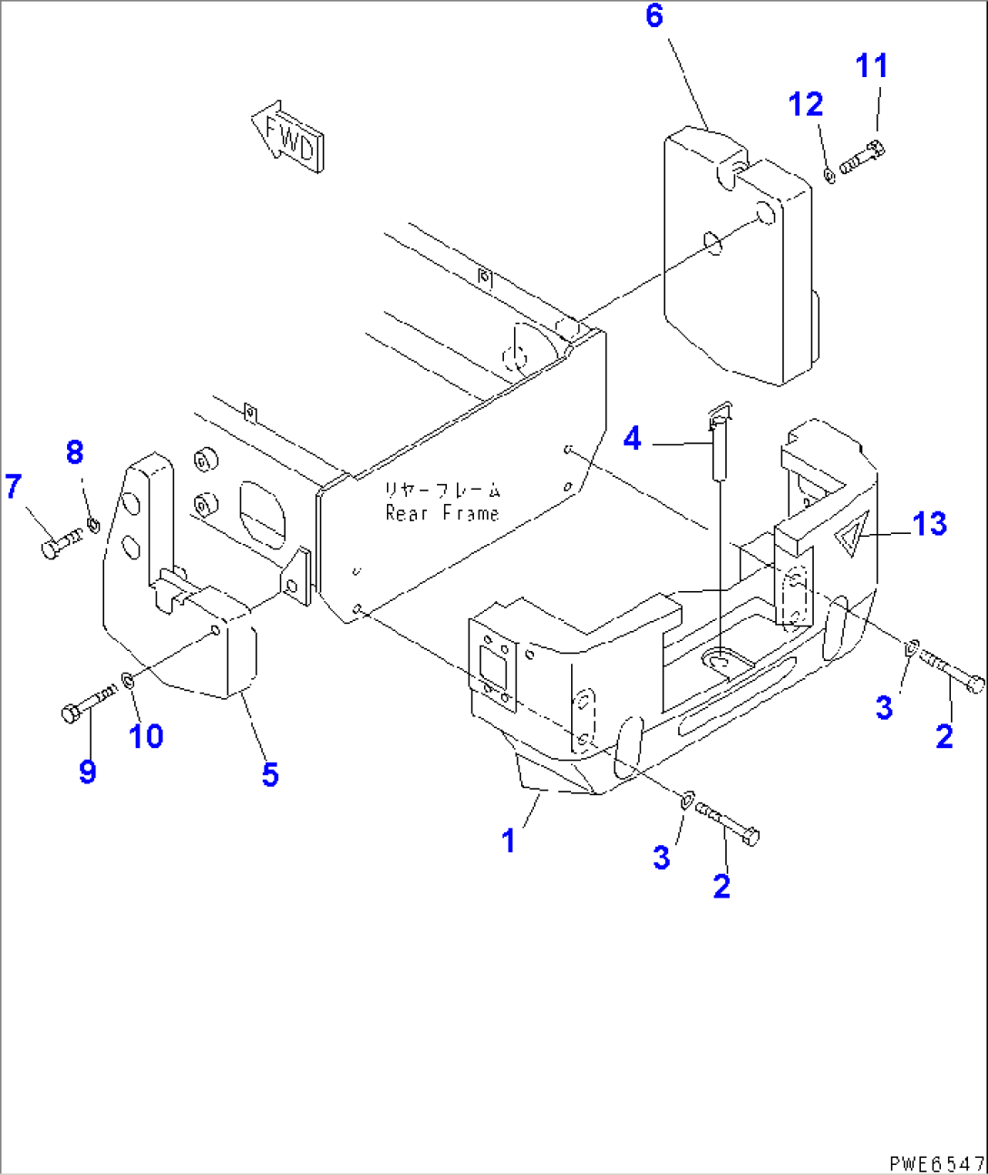 COUNTER WEIGHT (WITH ADDITIONAL AND FRONT ATTACHMENT)