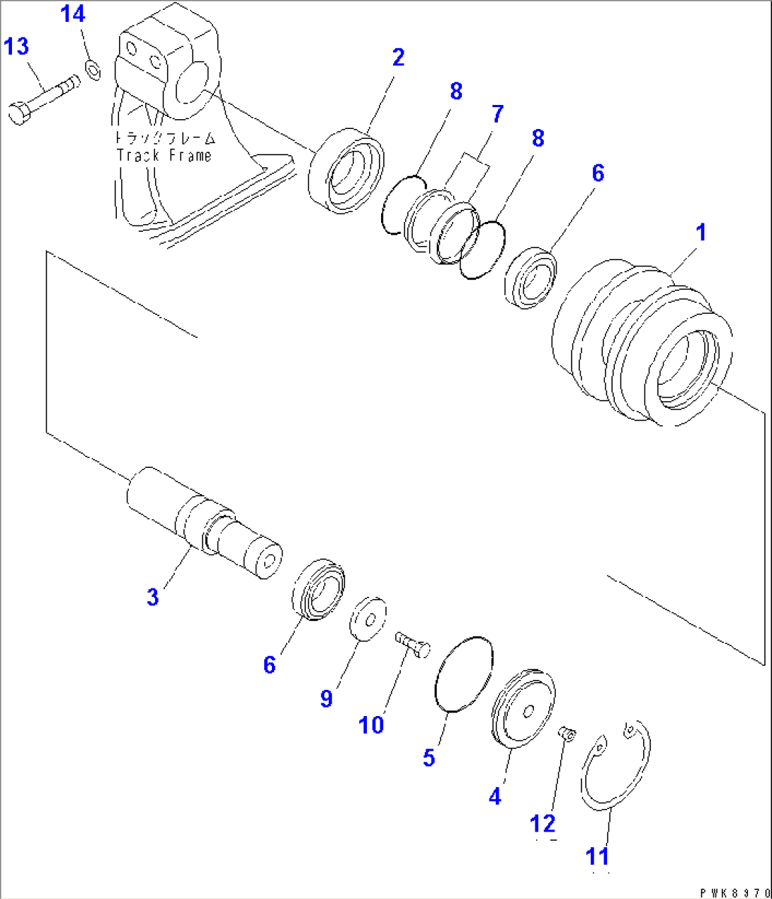 CARRIER ROLLER (FOR CIS)(#1168-)