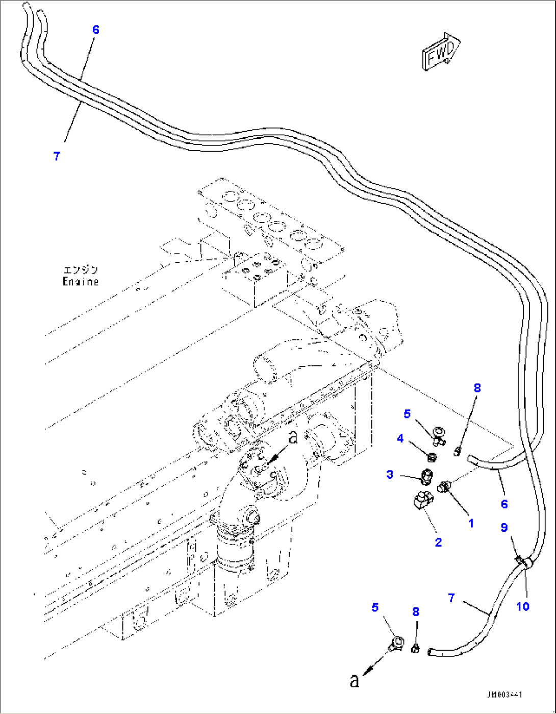 Engine Related Parts, Heater Piping (#80138-)