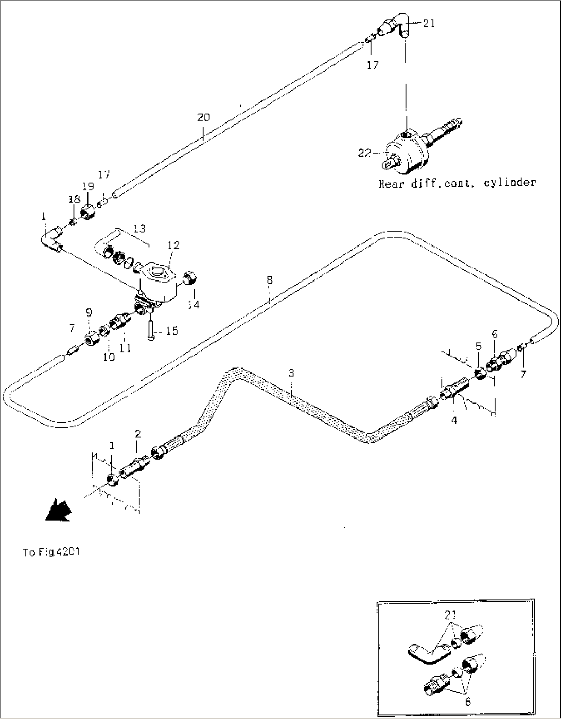 REAR DIFFERENTIAL CONTROL AIR SYSTEM(#61214-)
