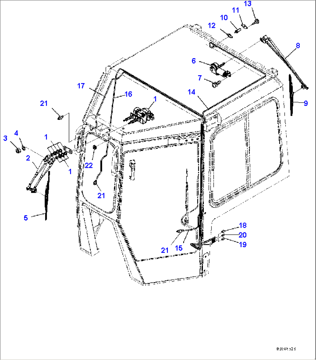 Cab, Front and Rear Wiper (#20003-20199)