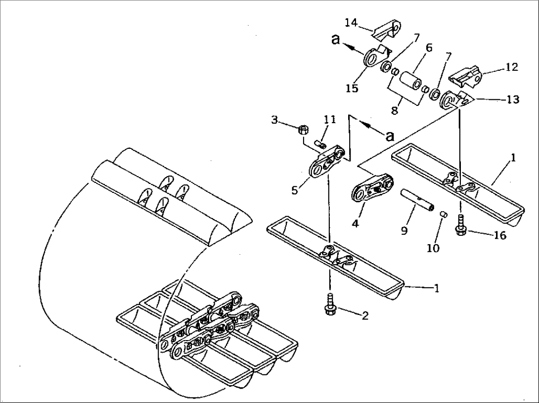 TRACK SHOE (LUBRICATE TYPE) (SWAMP TYPE)(#3001-)