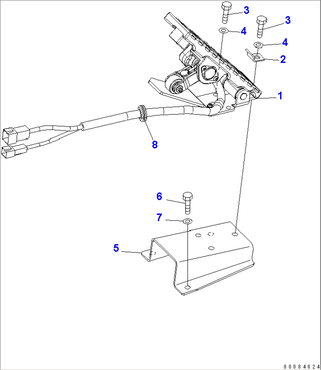 ROPS CAB (ENGINE CONTROL)(#55132-)
