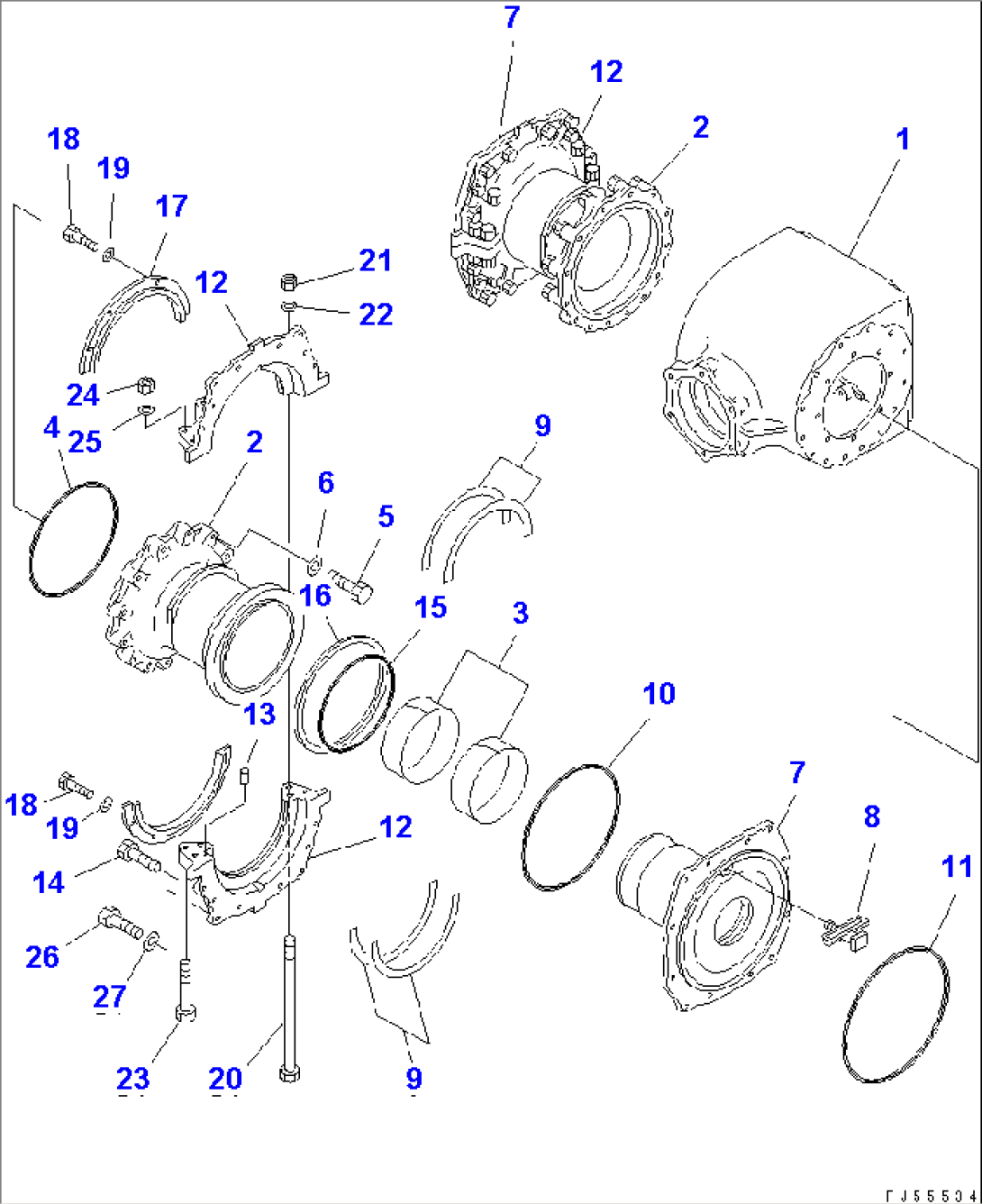 FINAL DRIVE CASE (1/2)(#5501-5626)