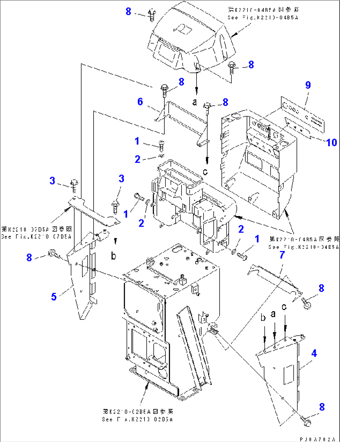 DASHBOARD (PANEL BOARD) (FOR AIR CONDITIONER AND HEATER)(#65001-)